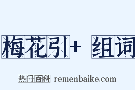 梅花引+组词是什么意思的图片